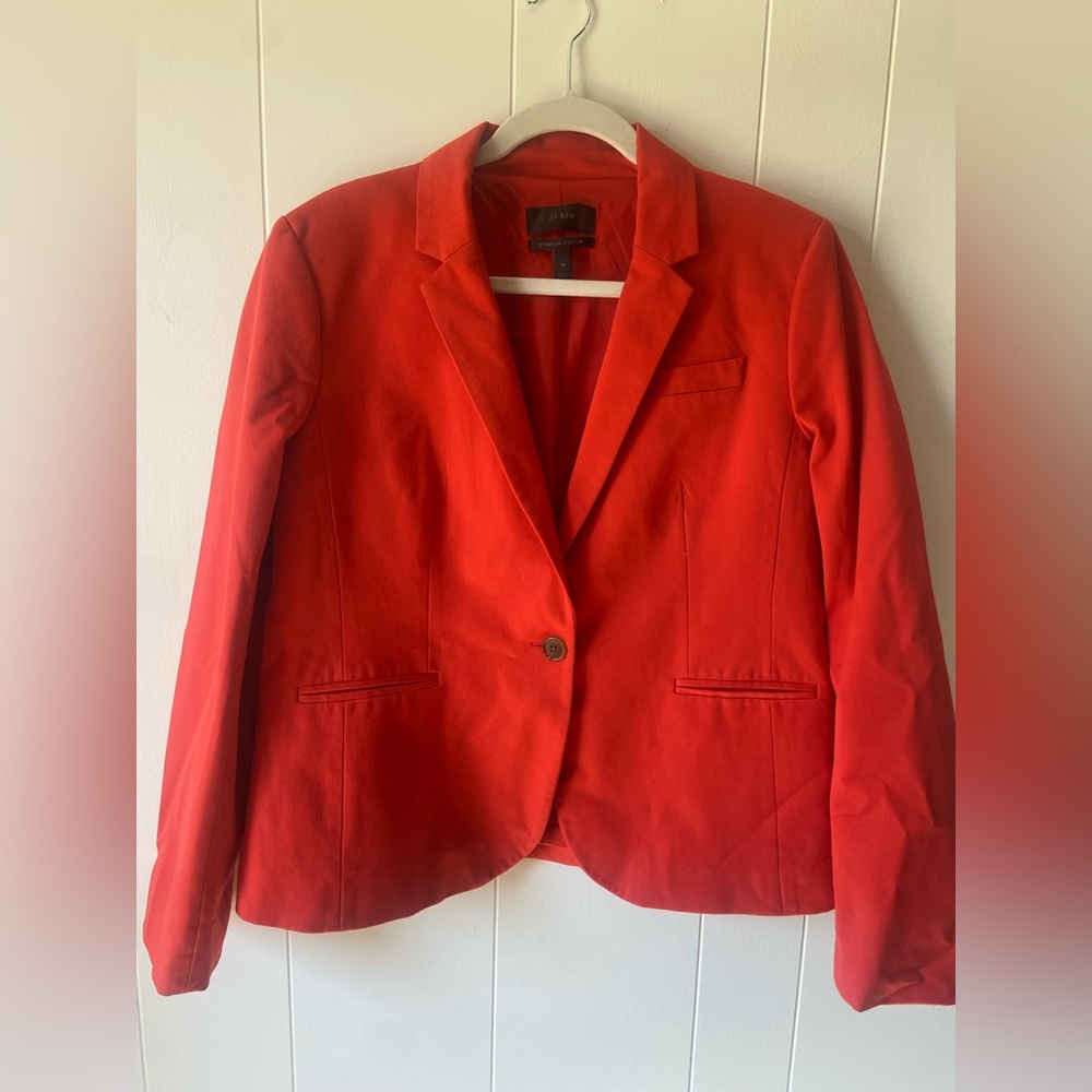 Red J.Crew Blazer